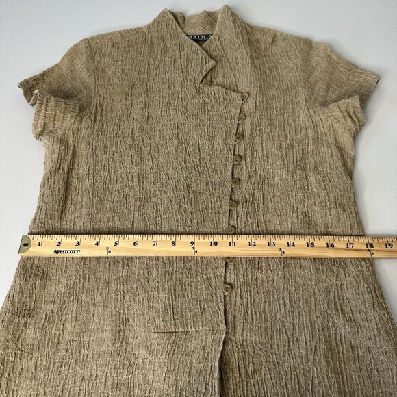 Vintage Asiatica Kansas City 2 Piece Set Dress Jacket Textured Medium - Picture 10 of 13
